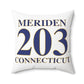 Meriden 203 Connecticut Polyester Square Pillow