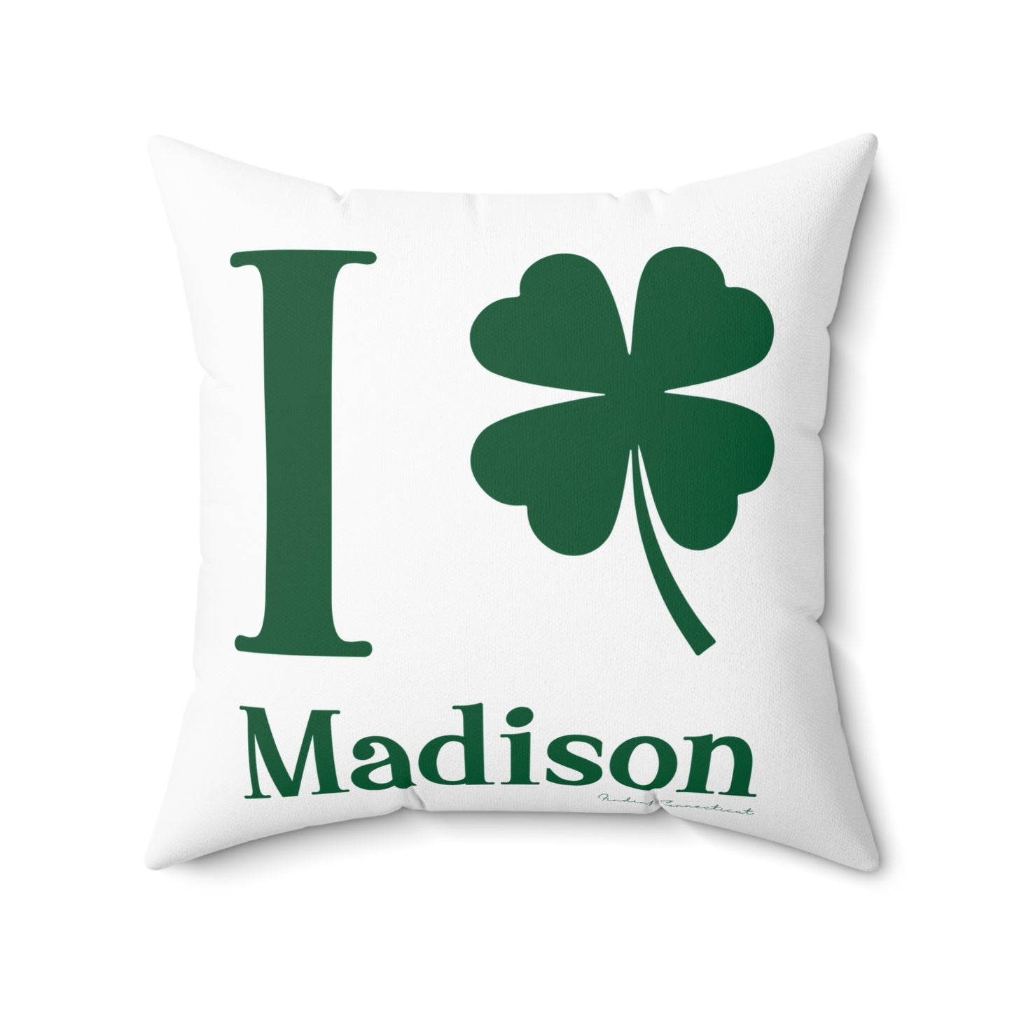 I Clover Madison Spun Polyester Square Pillow