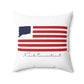 Kent Connecticut Flag Spun Polyester Square Pillow
