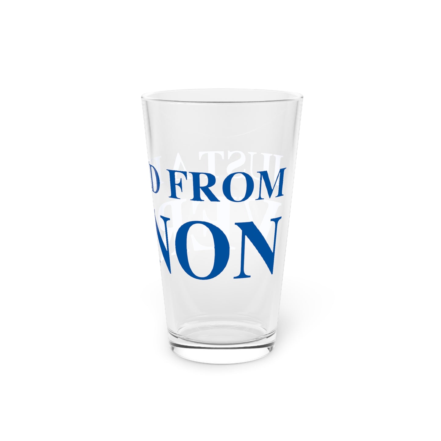 Just a kid from Vernon Pint Glass, 16oz