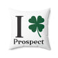 I Clover Prospect Spun Polyester Square Pillow