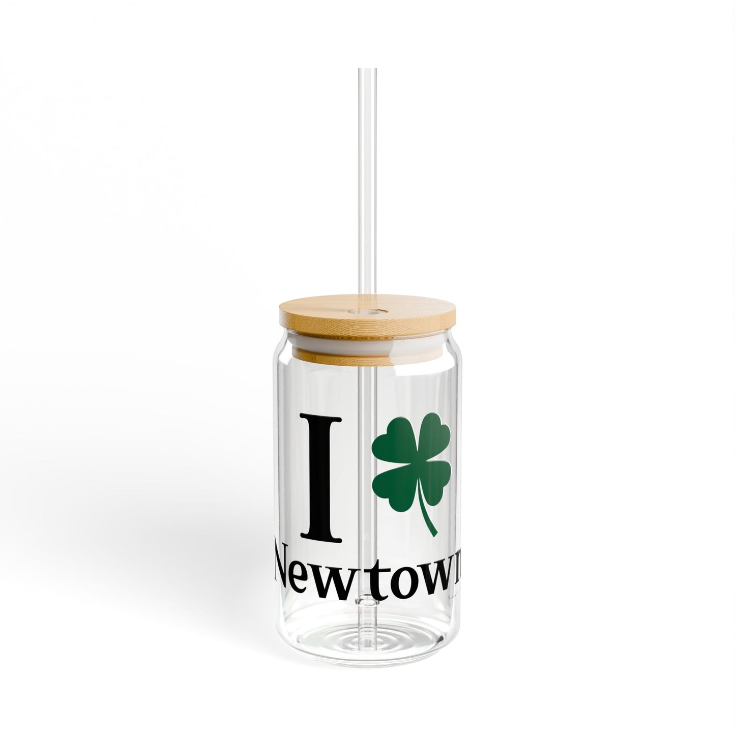 I Clover Newtown Sipper Glass, 16oz