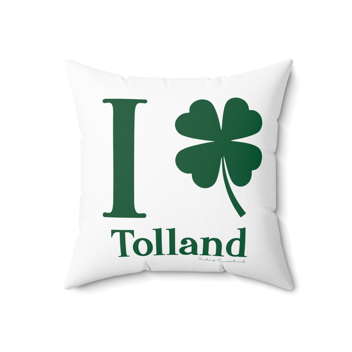 I Clover Tolland Spun Polyester Square Pillow