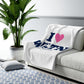 I Heart WLTN Sherpa Fleece Blanket