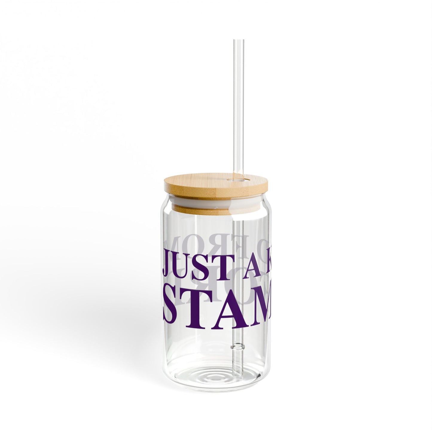 Just a kid from Stamford Sipper Glass, 16oz
