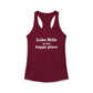 Lake Hills is My Happy Place Women's Ideal Racerback Tank Top