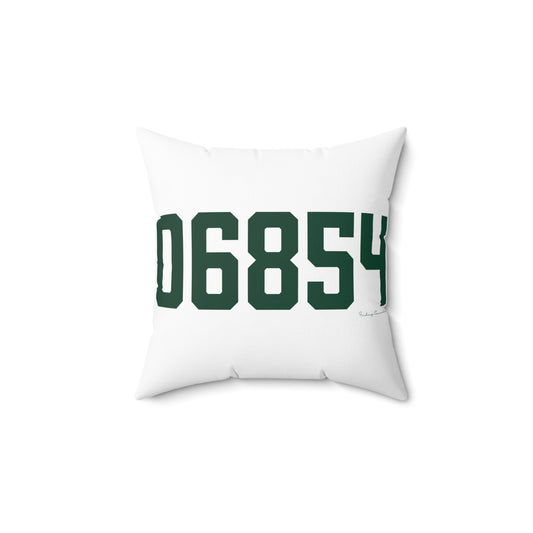 06854 Norwalk Connecticut Zip Code Spun Polyester Square Pillow