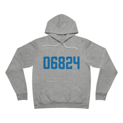 06824 Fairfield Connecticut Zip Code Unisex Sponge Fleece Pullover Hoodie Sweatshirt