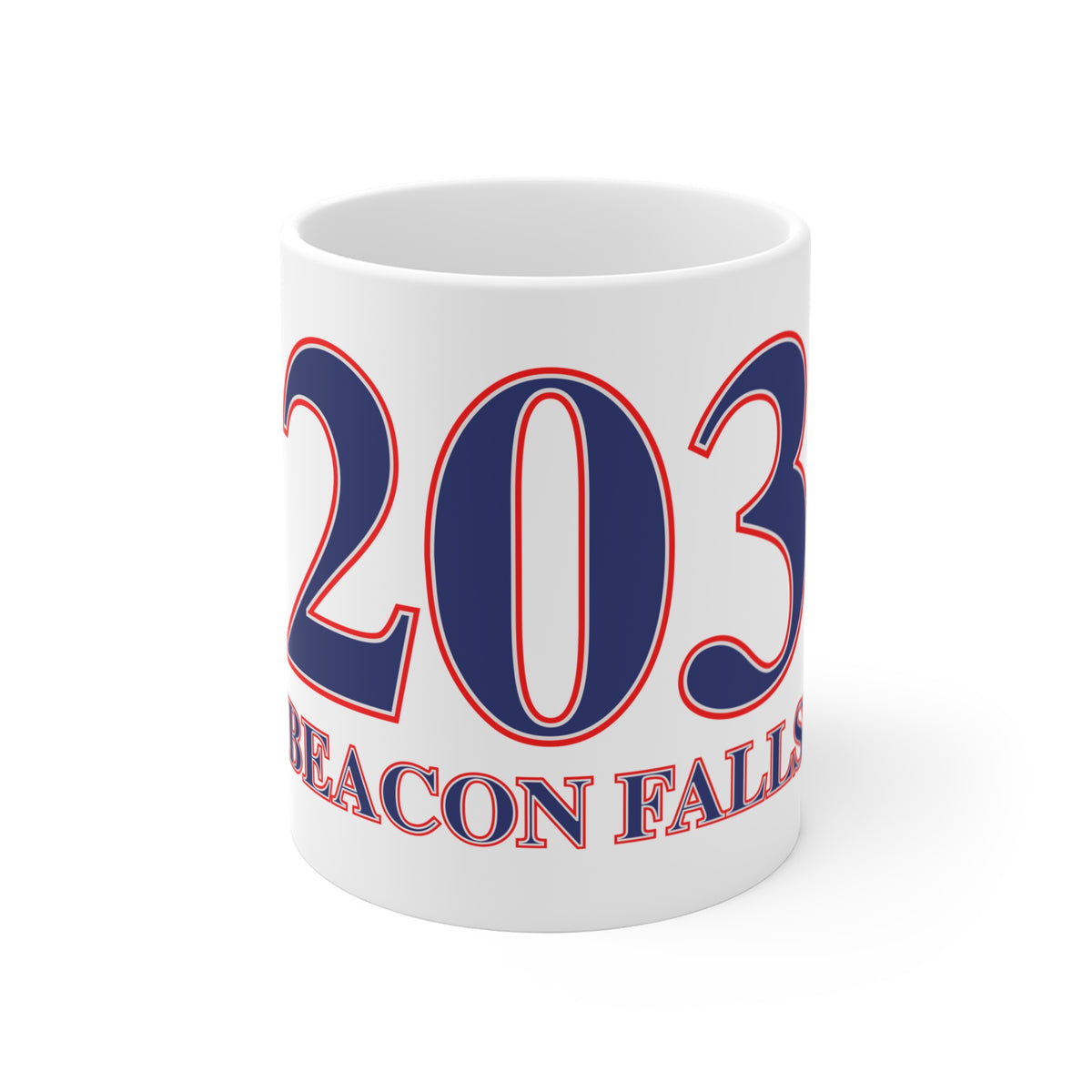 Beacon Falls Red, White & Blue Mug 11oz