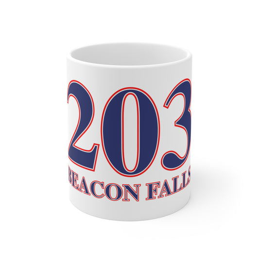 Beacon Falls Red, White & Blue Mug 11oz