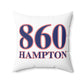 860 Hampton Red, White & Blue Spun Polyester Square Pillow