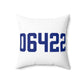 06422 Durham Connecticut Zip Code Spun Polyester Square Pillow