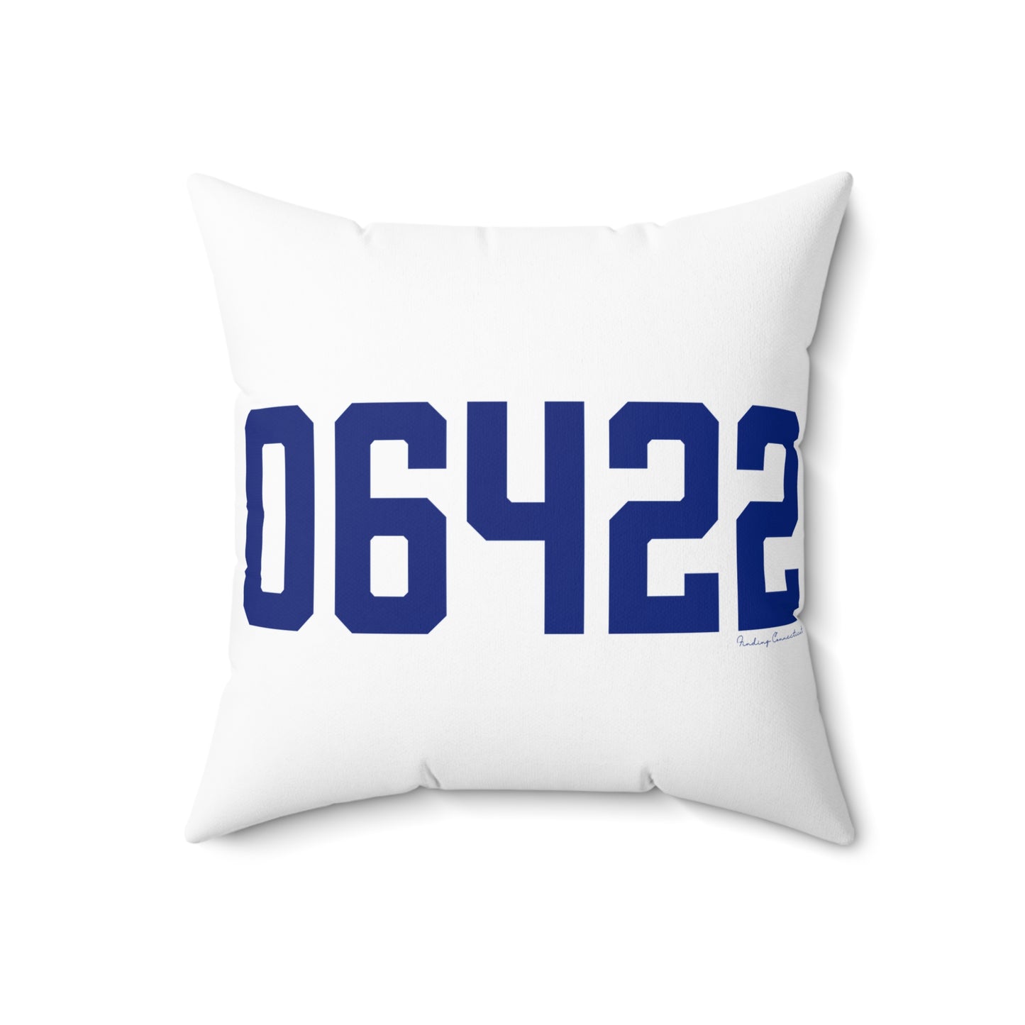 06422 Durham Connecticut Zip Code Spun Polyester Square Pillow