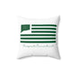 Prospect Connecticut St. Patrick’s Day Flag Spun Polyester Square Pillow