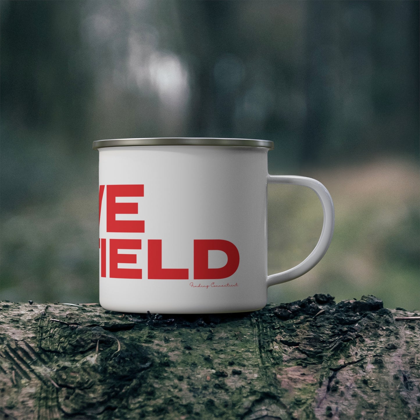 Love Fairfield Enamel Camping Mug