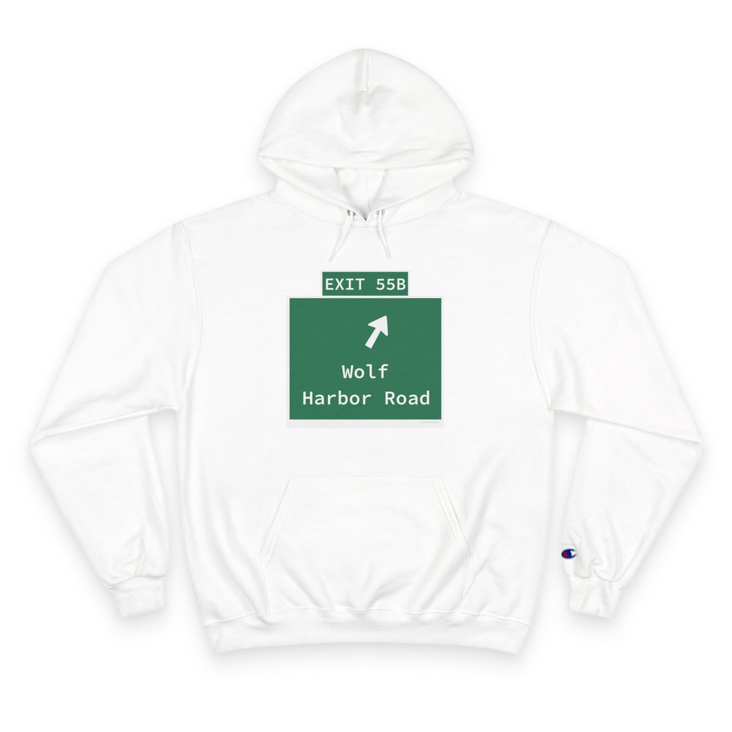 Vintage WCP Exit 55B Sign Champion Hoodie