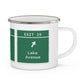 Vintage Merritt Parkway Exit 29 Sign Enamel Camping Mug