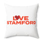 Love Stamford Spun Polyester Square Pillow