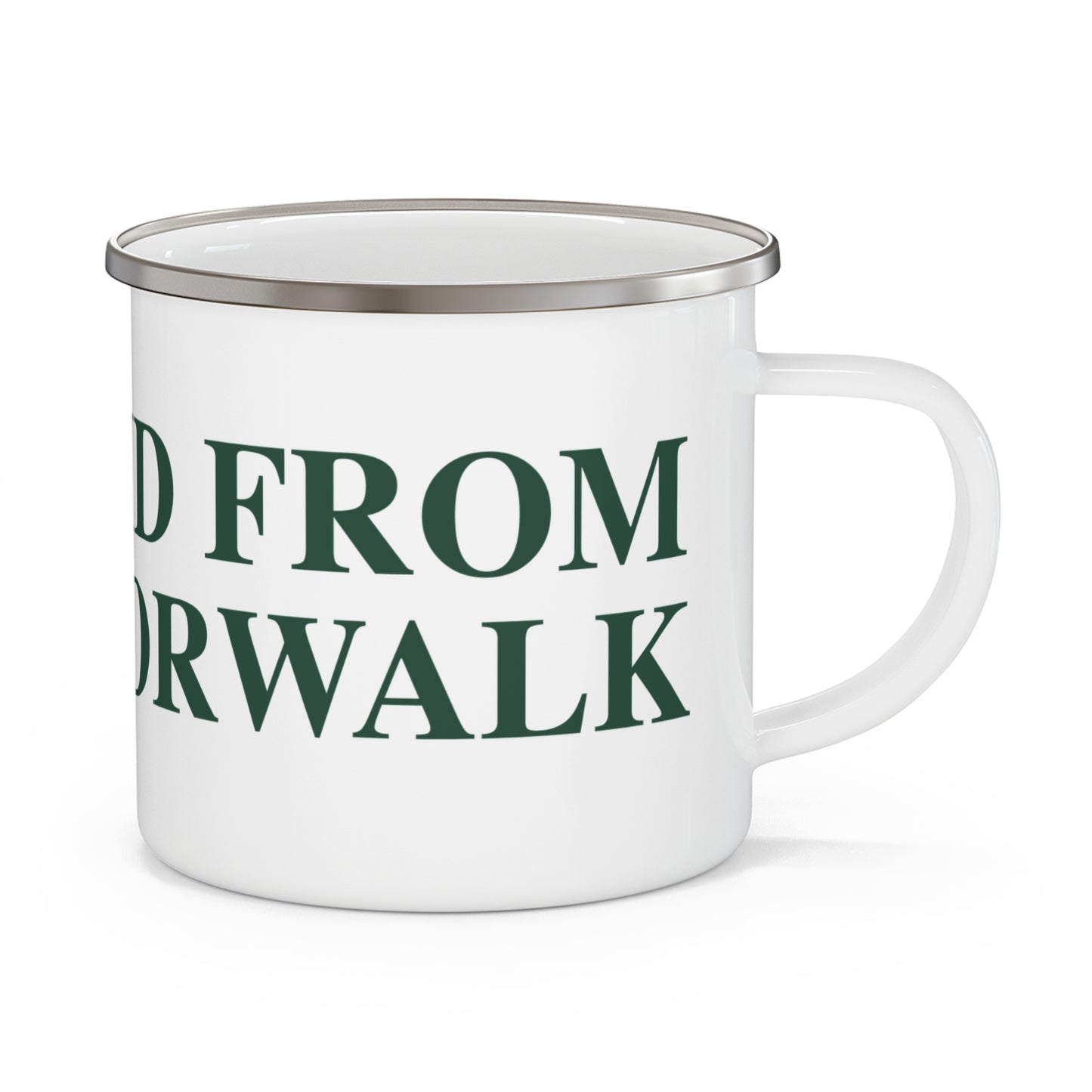 Just a kid from South Norwalk Enamel Camping Mug