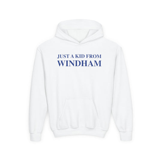 Just a kid from Windham Youth Heavy Blend Hooded Sweatshirt