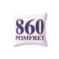 860 Pomfret Red, White & Blue Spun Polyester Square Pillow