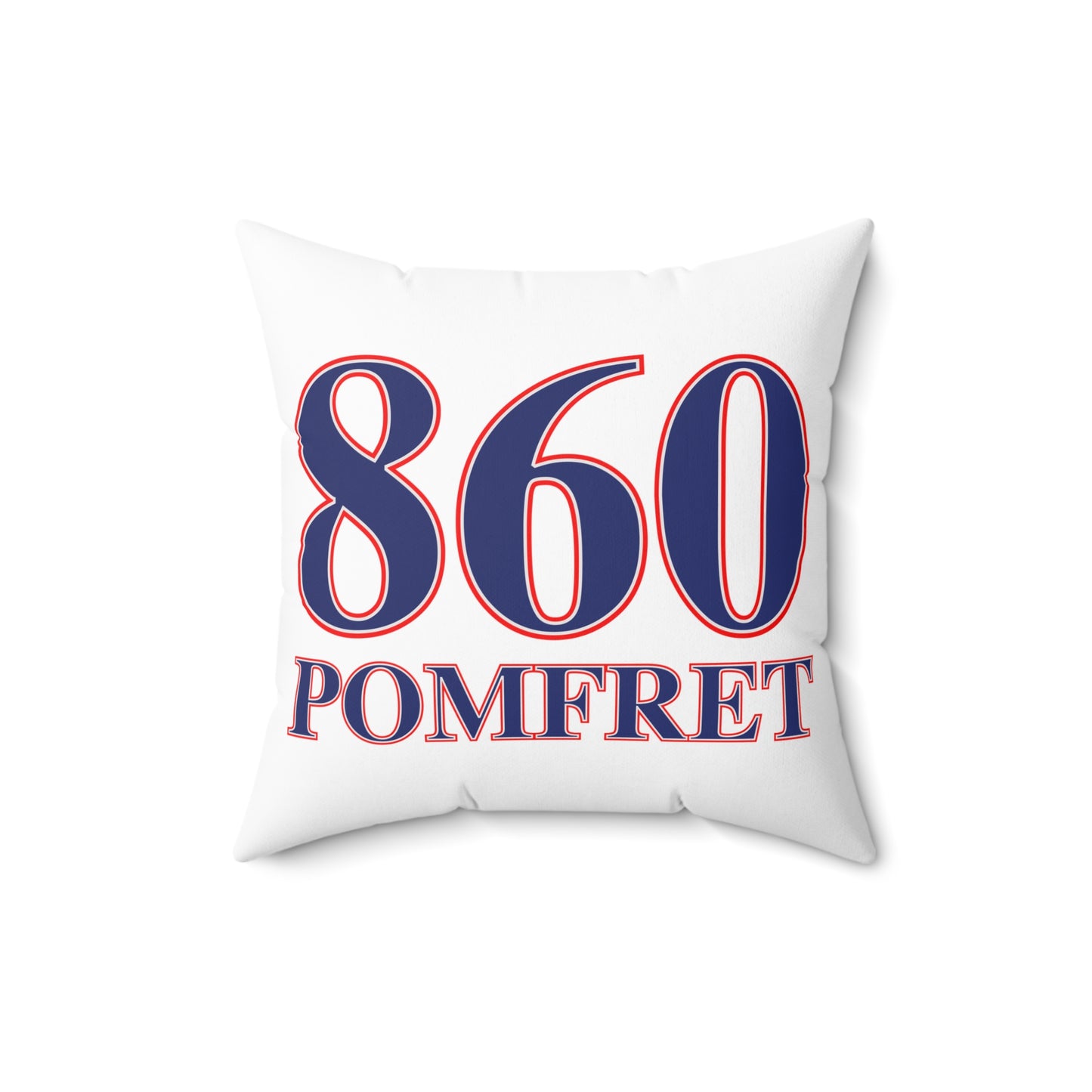 860 Pomfret Red, White & Blue Spun Polyester Square Pillow