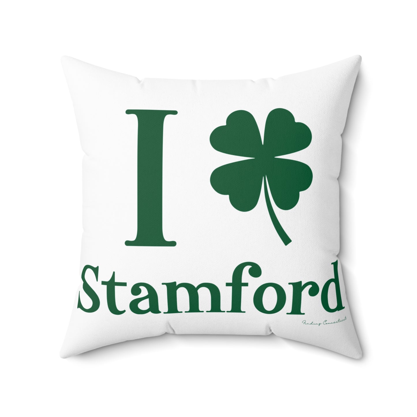 I Clover Stamford Spun Polyester Square Pillow