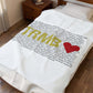 Trumbull Love Velveteen Plush Blanket
