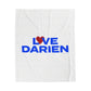 Love Darien Velveteen Plush Blanket