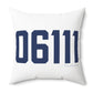 06111 Newington Connecticut Zip Code Polyester Square Pillow