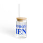 Just a kid from Darien Sipper Glass, 16oz