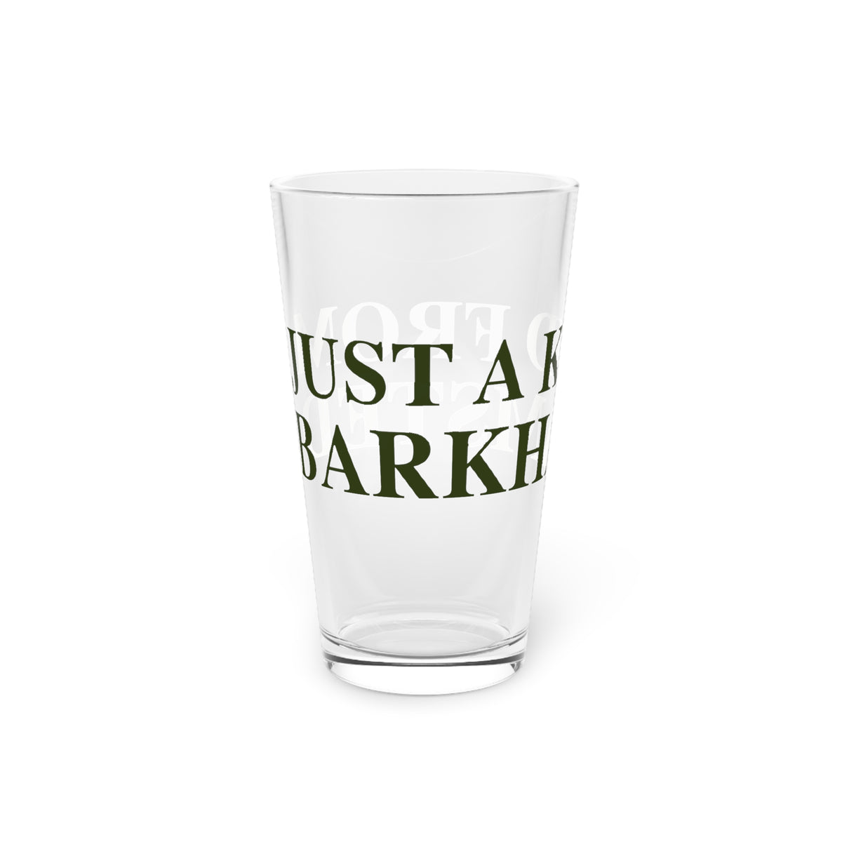 Just a kid from Barkhamsted Pint Glass, 16oz