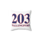 203 Wallingford Red White & Blue Spun Polyester Square Pillow