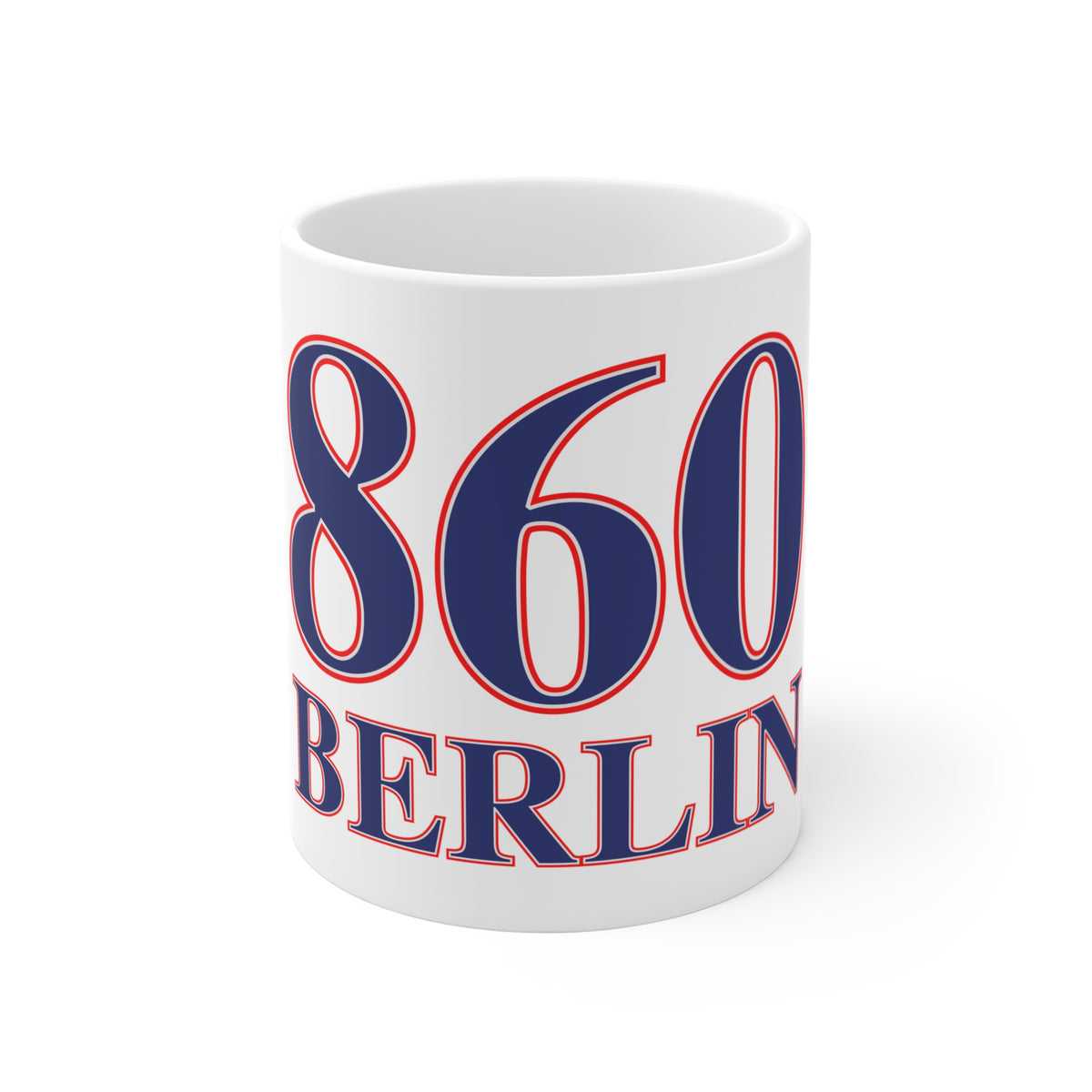 860 Berlin Red, White & Blue Mug 11oz