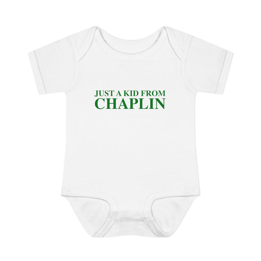 Just a kid from Chaplin Infant Baby Rib Bodysuit