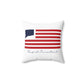 Pomfret Connecticut Flag  Spun Polyester Square Pillow