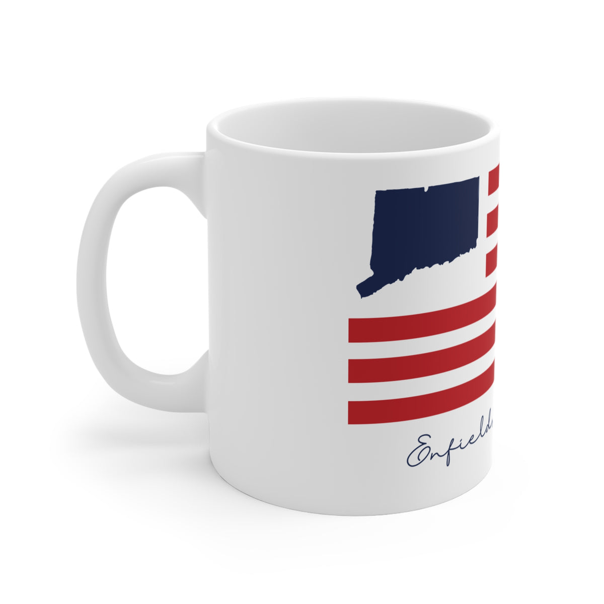 Enfield Connecticut Flag Mug 11oz