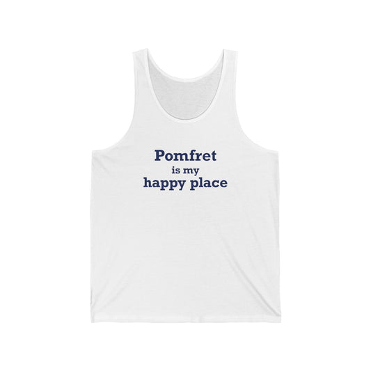 Pomfret is My Happy Place Unisex Jersey Tank Top