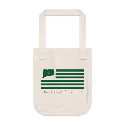 Marlborough Connecticut St. Patrick’s Day Flag Organic Canvas Tote Bag