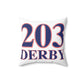 203 Derby Red White & Blue Spun Polyester Square Pillow