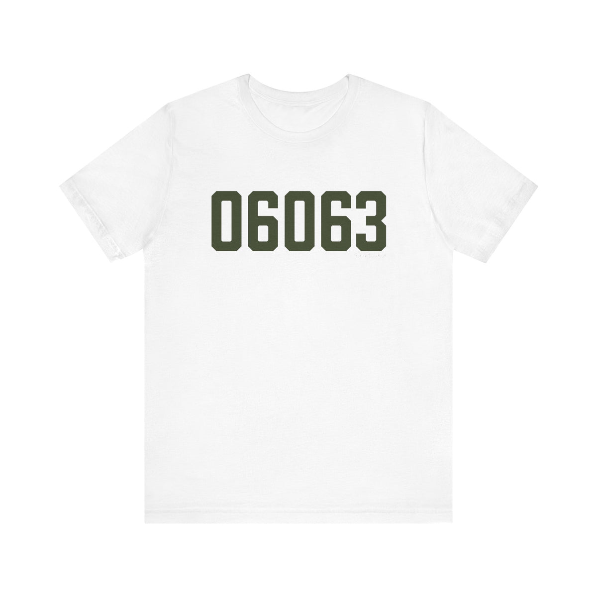 06063 Barkhamsted Connecticut Zip Code Unisex Jersey Short Sleeve T-Shirt