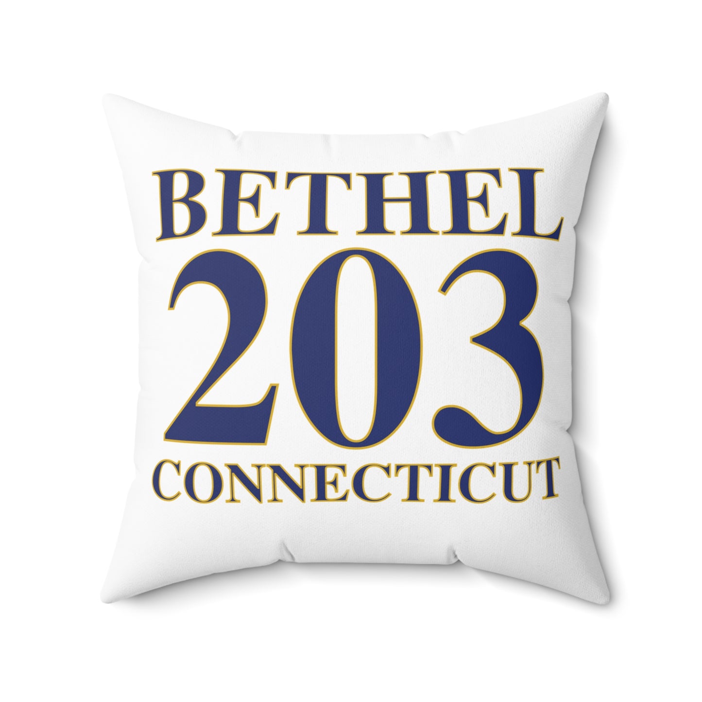 Bethel 203 Connecticut  Spun Polyester Square Pillow