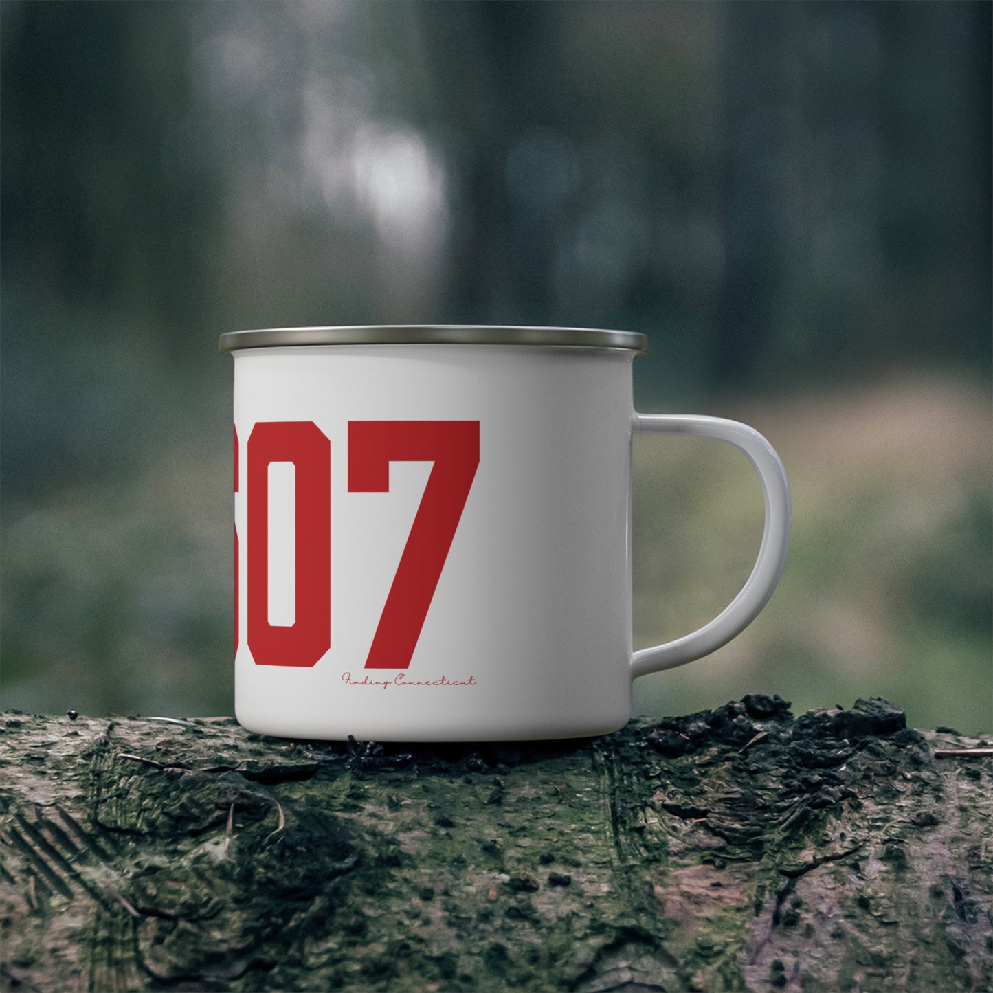 06607 Bridgeport Connecticut Zip Code Enamel Camping Mug