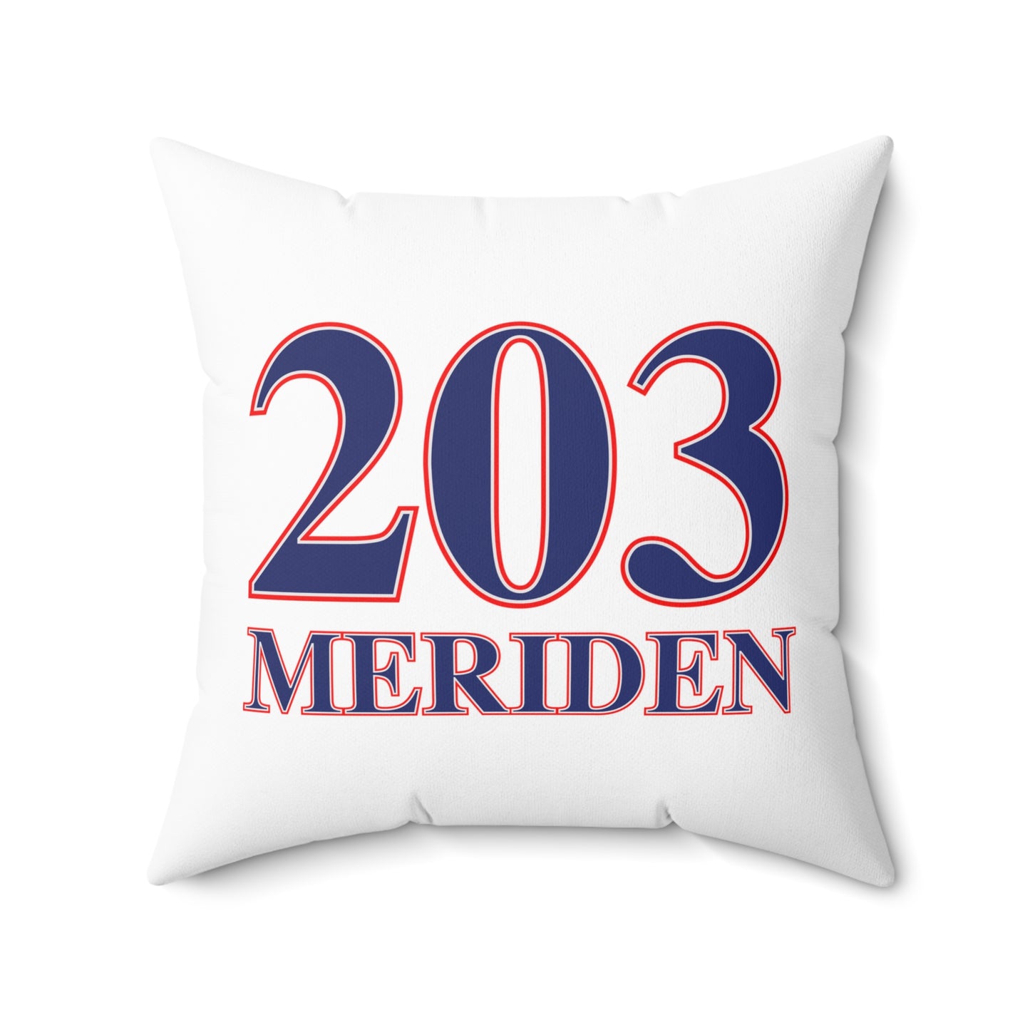 203 Meriden Red White & Blue Spun Polyester Square Pillow