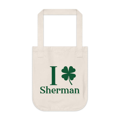 I Clover Sherman Organic Canvas Tote Bag