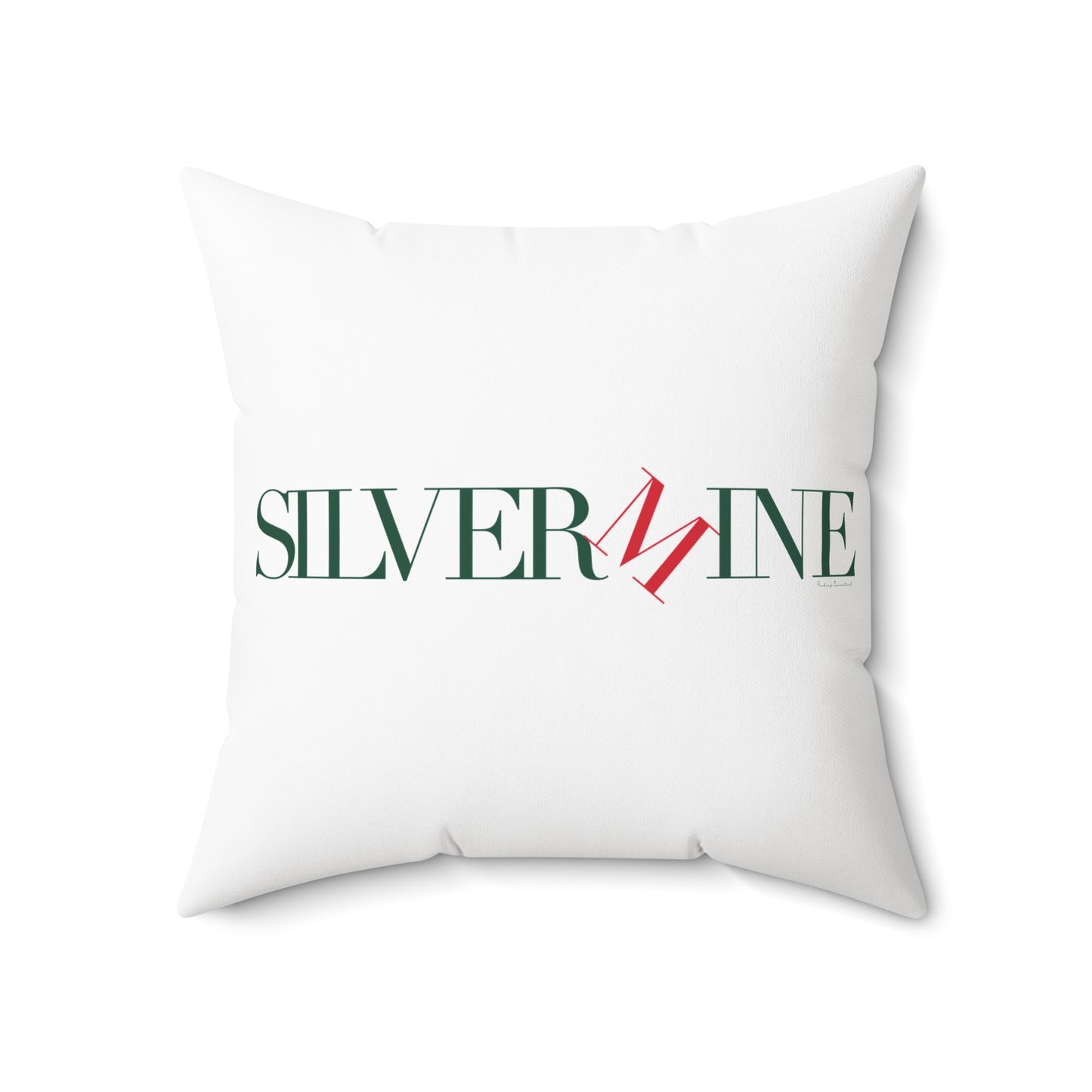 41 Tilt Silvermine Spun Polyester Square Pillow