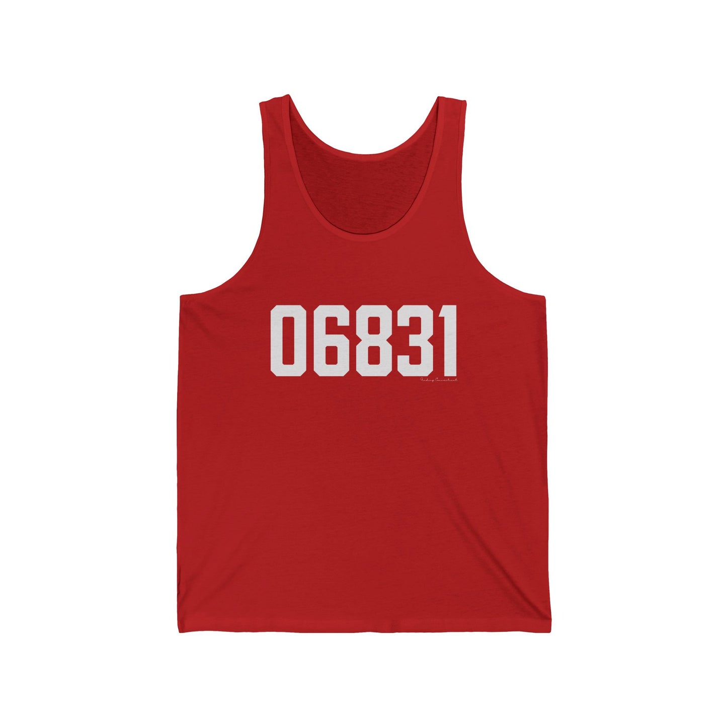 06831 - Greenwich CT Zip Code Unisex Jersey Tank Top