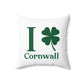 I Clover Cornwall Spun Polyester Square Pillow