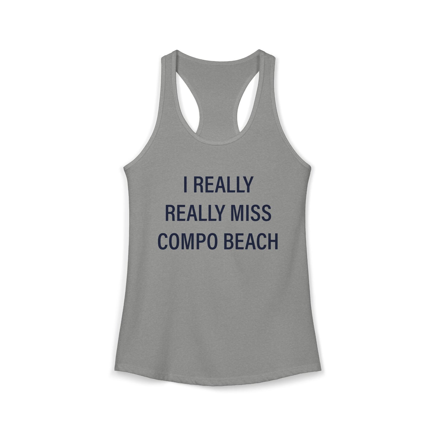 I Really Really Miss Compo Beach Women's Ideal Racerback Tank Top