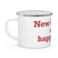 New Canaan Is My Happy Place Enamel Camping Mug